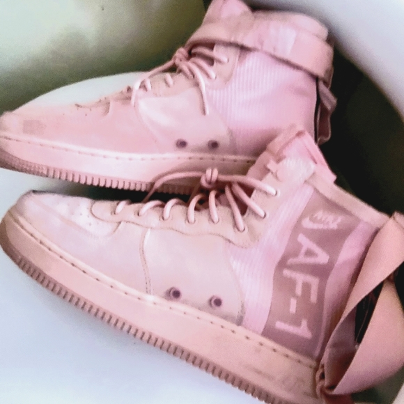 sf air force 1 mid coral stardust